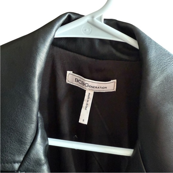 BCBGeneration Frankie Faux Leather Vest Dress Size Small - Picture 10 of 13